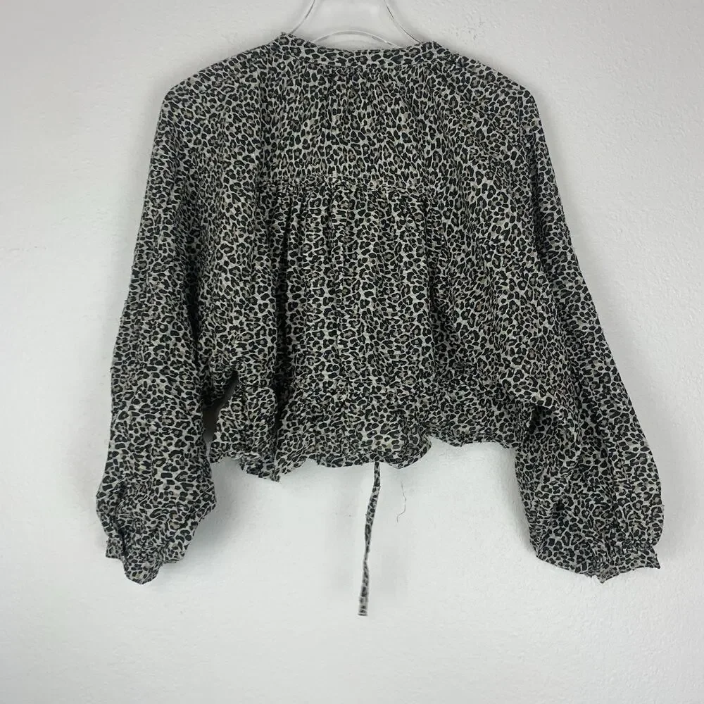 Pilcro Anthropologie Top Womens XXS The Sidney Batwing‎ blouse Cinched Waist